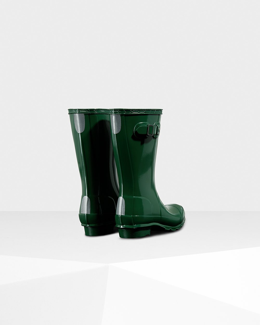 Kids Hunter Original Big Gloss - Rain Boots Green - 7439-ORECL